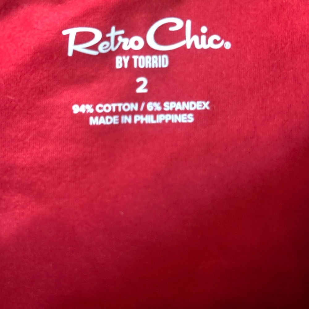NWT Torrid Red Polka Dot Retro Chic Foxy Tie-Front Cami Size 2X - Picture 5 of 6